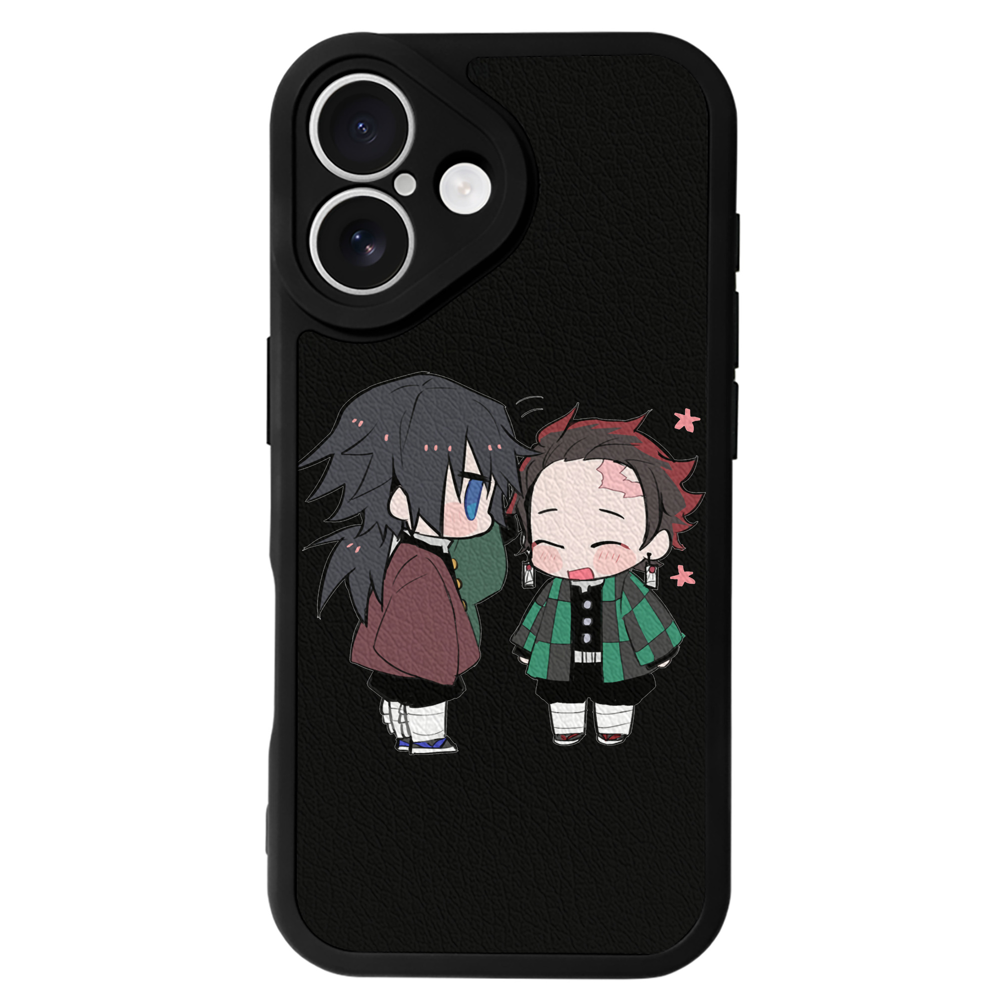 （画像用） 鬼滅の刃（きめつのやいば）水柱-冨岡 義勇／とみおか ぎゆう Tomioka Giyuu 【iPhone 16シリーズ対応】シリコンスマホケース（レザー調） 材質：シリコン